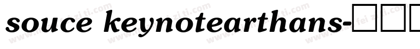 souce keynotearthans字体转换